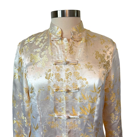 Vintage‎ Asian Silk Embroidered Brocade Coat - Picture 2 of 13
